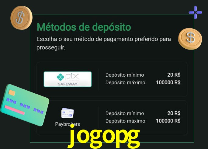O cassino jogopg oferece uma grande variedade de métodos de pagamento